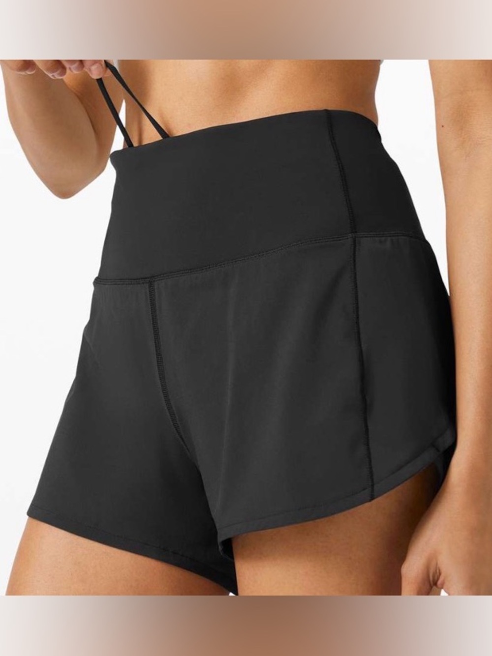 lululemon athletica Black High-Rise Athletic Shorts
